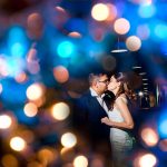 Fazeley Studios Wedding Photographer Bride and Groom lit with off-camera flash